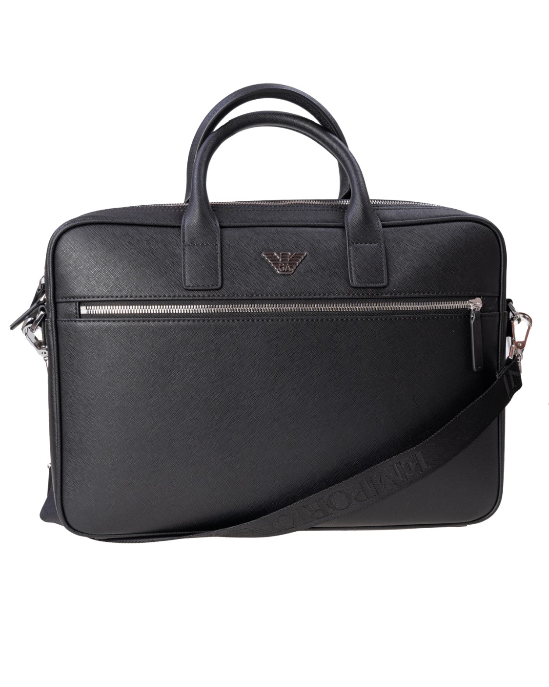 shop EMPORIO ARMANI  Borsa: Emporio Armani briefcase con placchetta aquila.
Tracolla removibile.
Doppio manico rigido.
Bramd Logo.
Zip.
Tasca esterna.
Scomparti interni.
Dimensioni: 37 x 25 x 6 cm.
Composizione: 100% Poliestere.
Fabbricato in Cina.. Y4P119 Y138E-81072 number 4238011